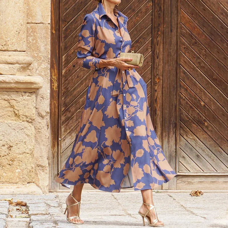 �lise | Elegant Long Dress With Long Sleeves