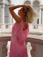 Nancy | Fringe Party Dress