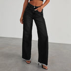 Rowan | Frayed-Hem Wide-Leg Jeans