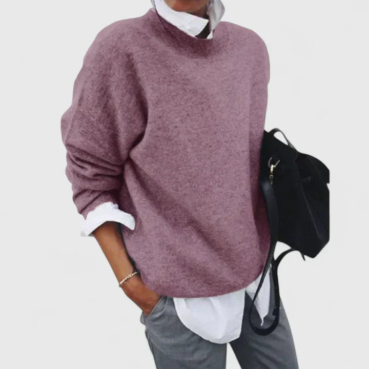 Lorna Winterberry | Snowy Elegance Sweater