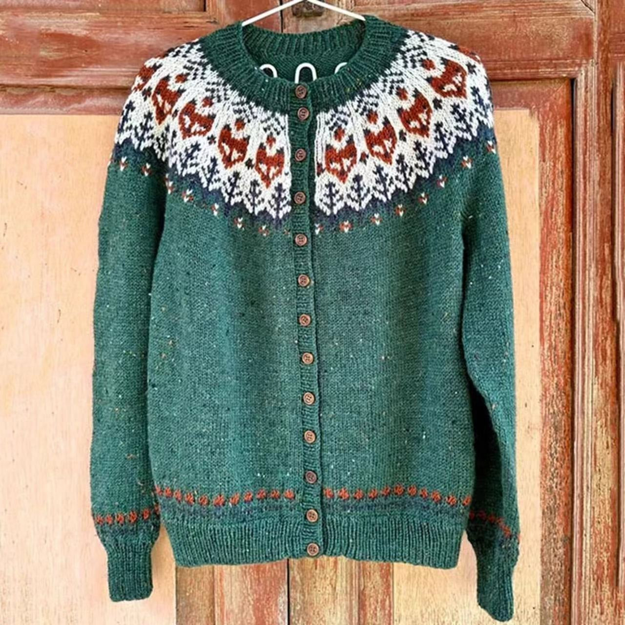 Isla | Vintage Icelandic Cardigan