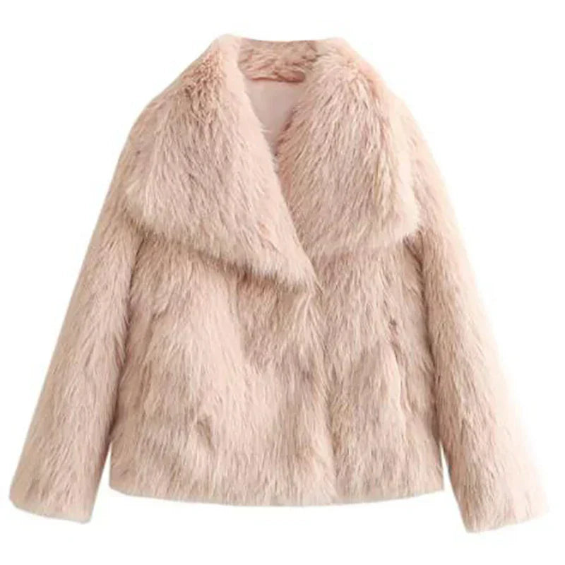 Charnotte | Women'S Chic Faux Fur Winter Jacket