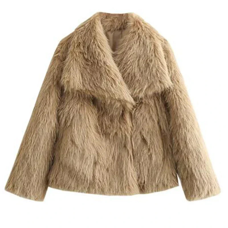 Charnotte | Women'S Chic Faux Fur Winter Jacket