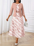 Amelie Lane | Printed Belted Two-Piece Set