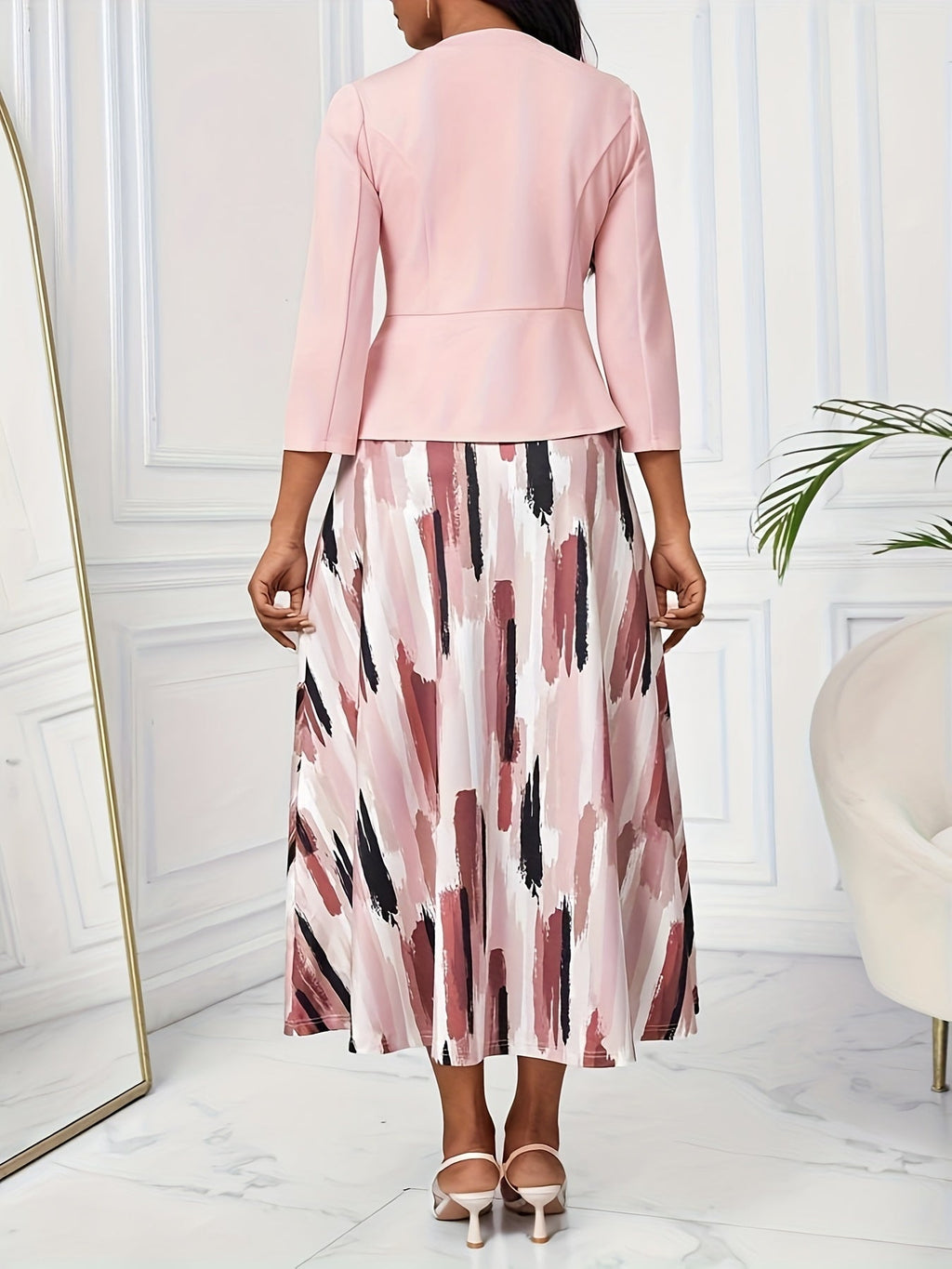 Amelie Lane | Printed Belted Two-Piece Set
