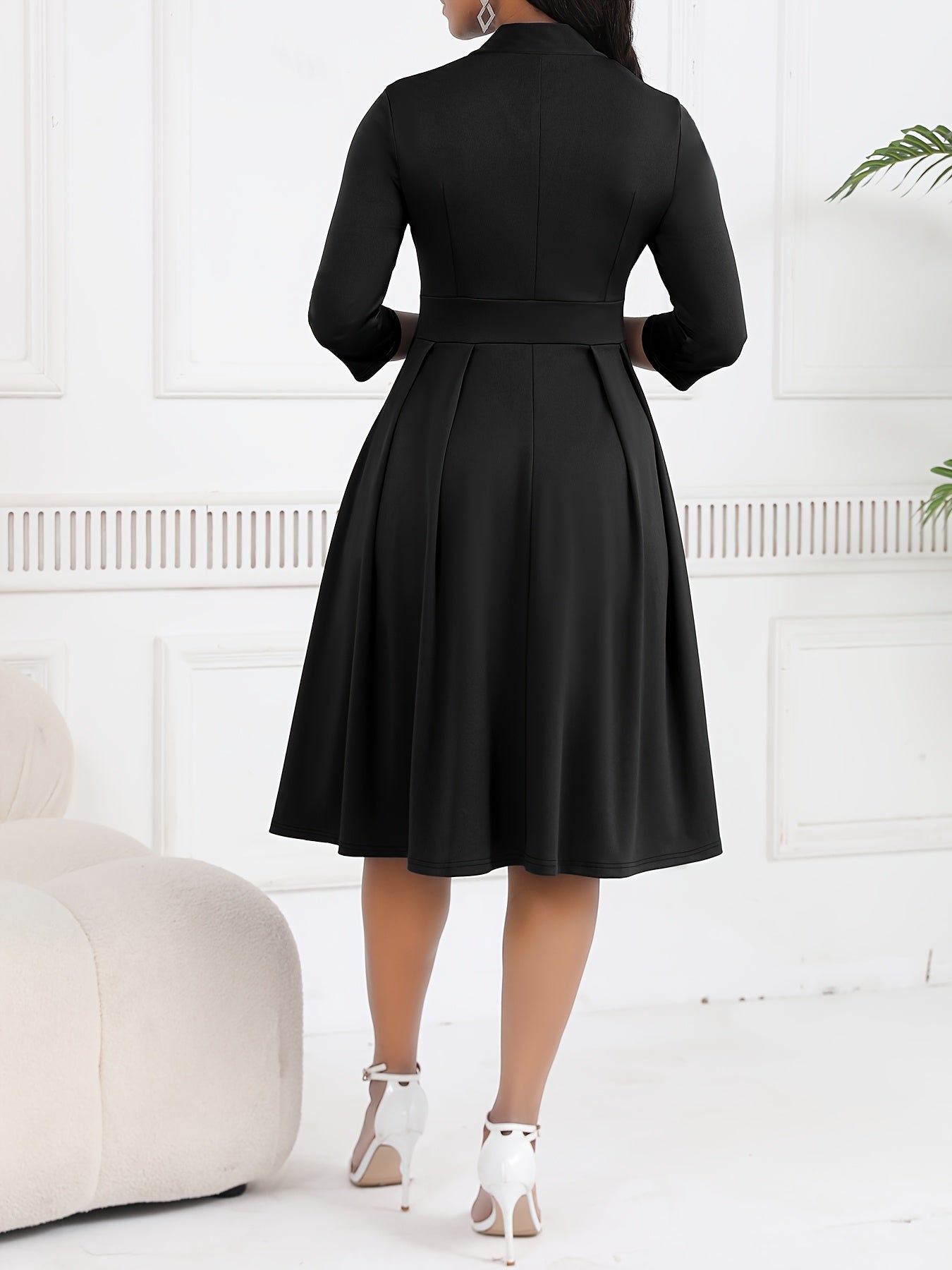 Olivia | Tie-Waist Midi Dress