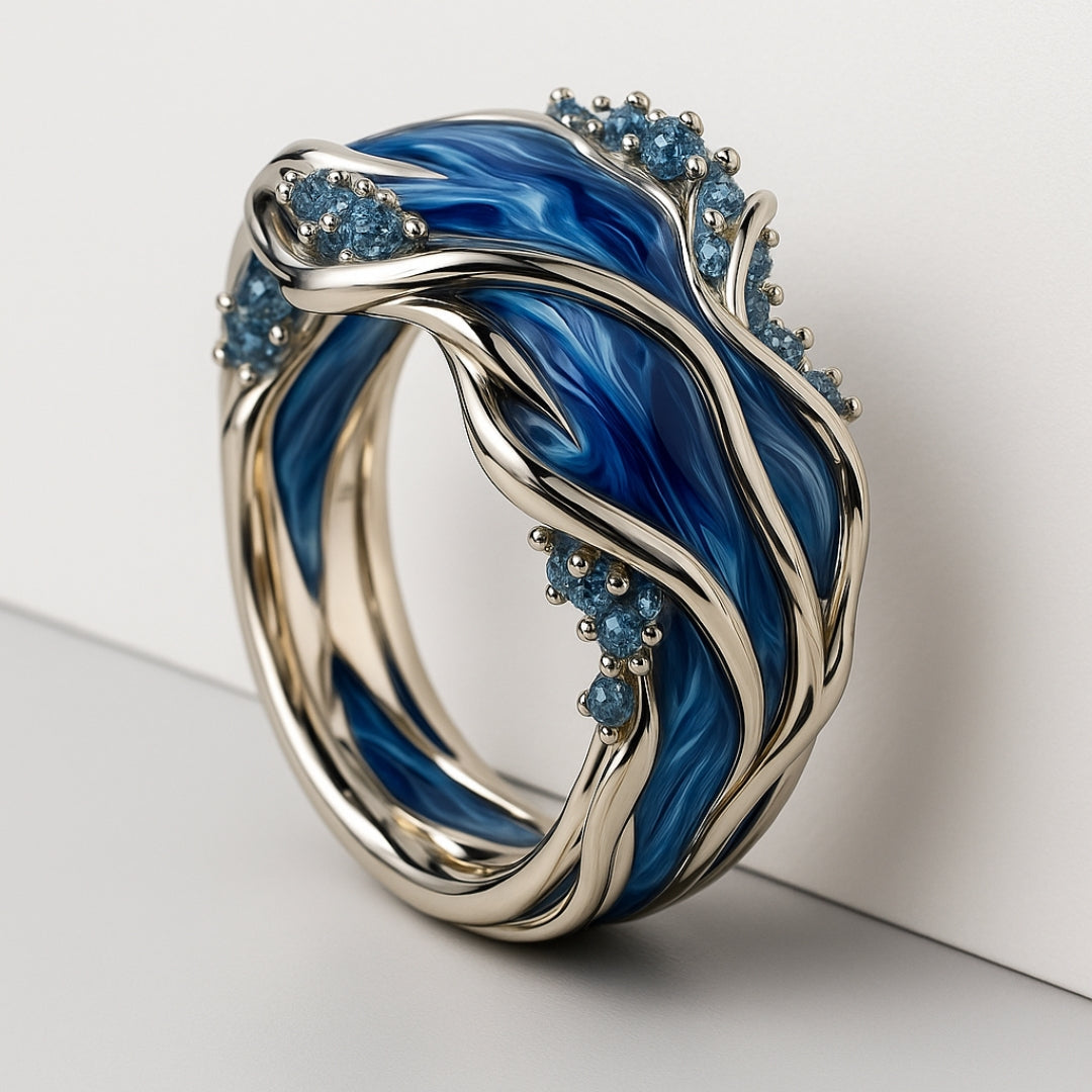 Gold Ocean Wave | Ring
