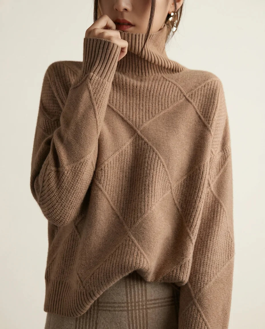 Ameline | Soft Turtleneck Sweater in KIM London product styling