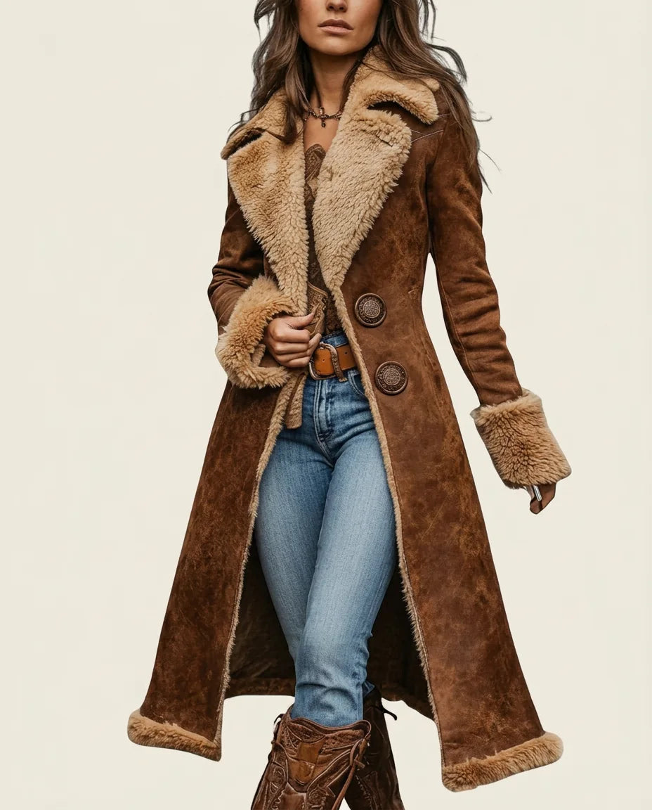 Arielle | Shearling Coat in KIM London product styling