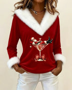 Aveline | Festive Cheer Holiday Top in KIM London product styling