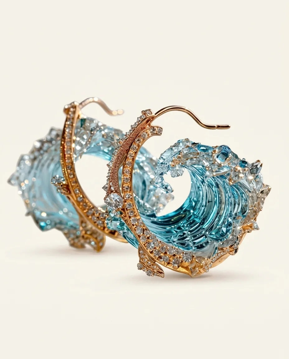 Azure Tide | Earrings in KIM London product styling