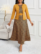 Amelie Lane | Printed Belted Two-Piece Set