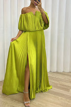 Arabella | Elegant Pleated Maxi Dress