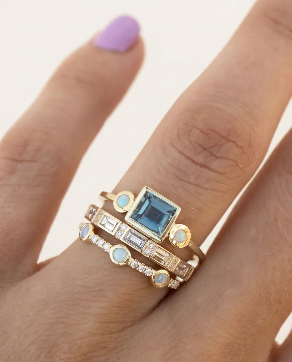Blue Crystal | Ring Set in KIM London product styling