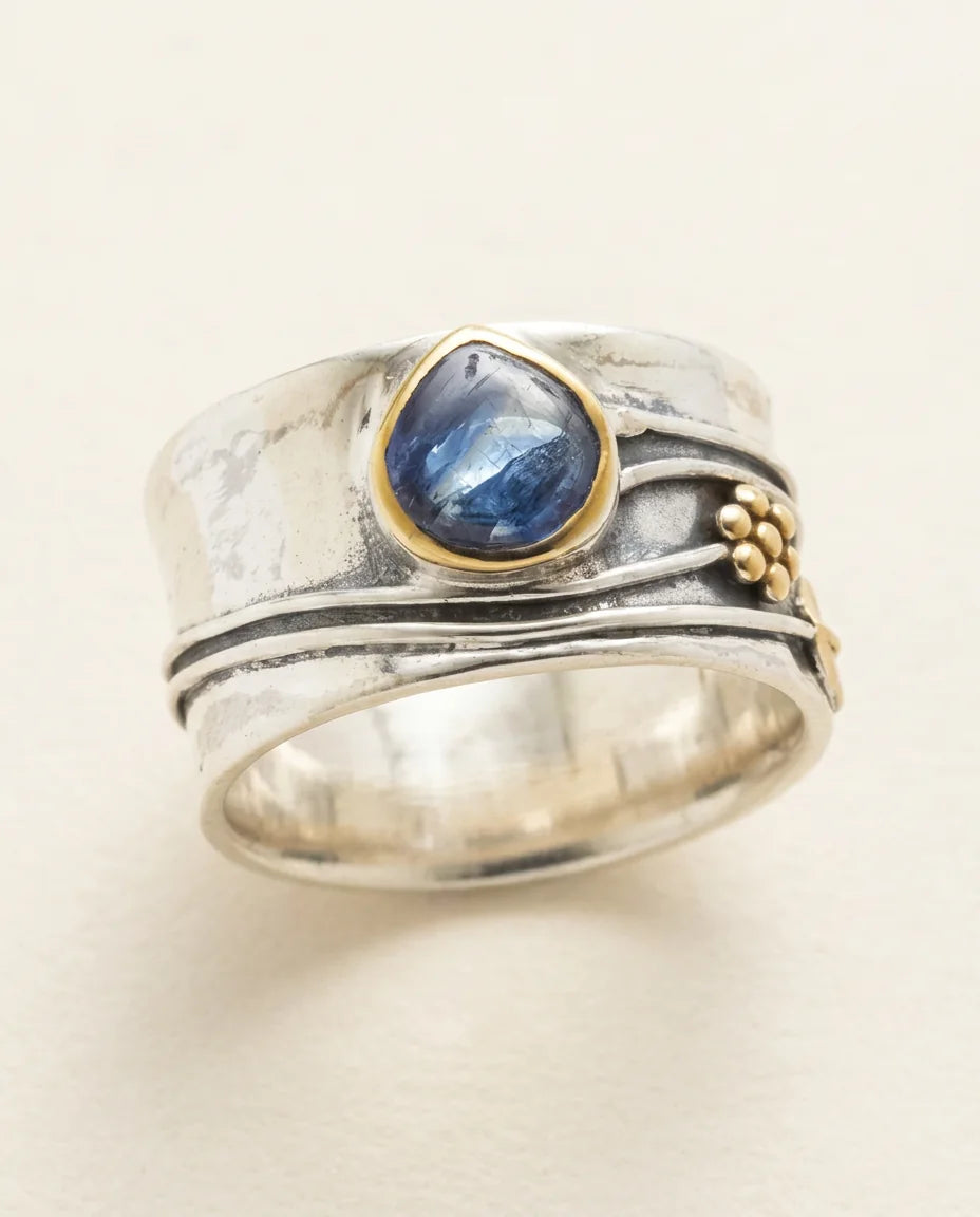 Bohemian Gemstone | Meditation Ring in KIM London product styling