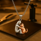 Hugging Cat | Pendant Necklace
