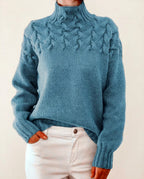 Charlene | Comfy Turtleneck Sweater in KIM London product styling