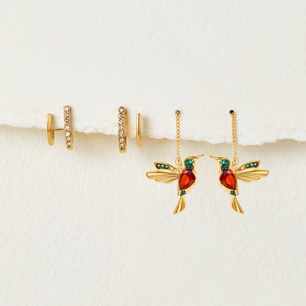 Gold Pendant | Earrings
