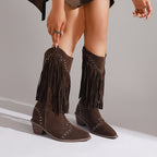 Marigold | Tassel-Studded Boots for Spring and Autumn