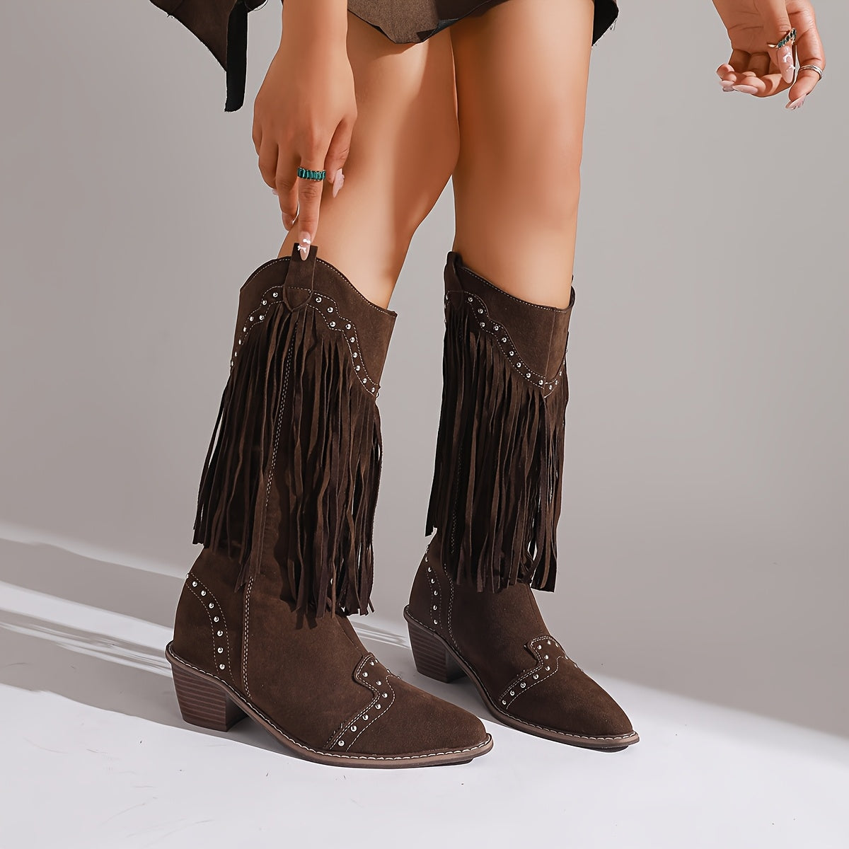 Marigold | Tassel-Studded Boots for Spring and Autumn