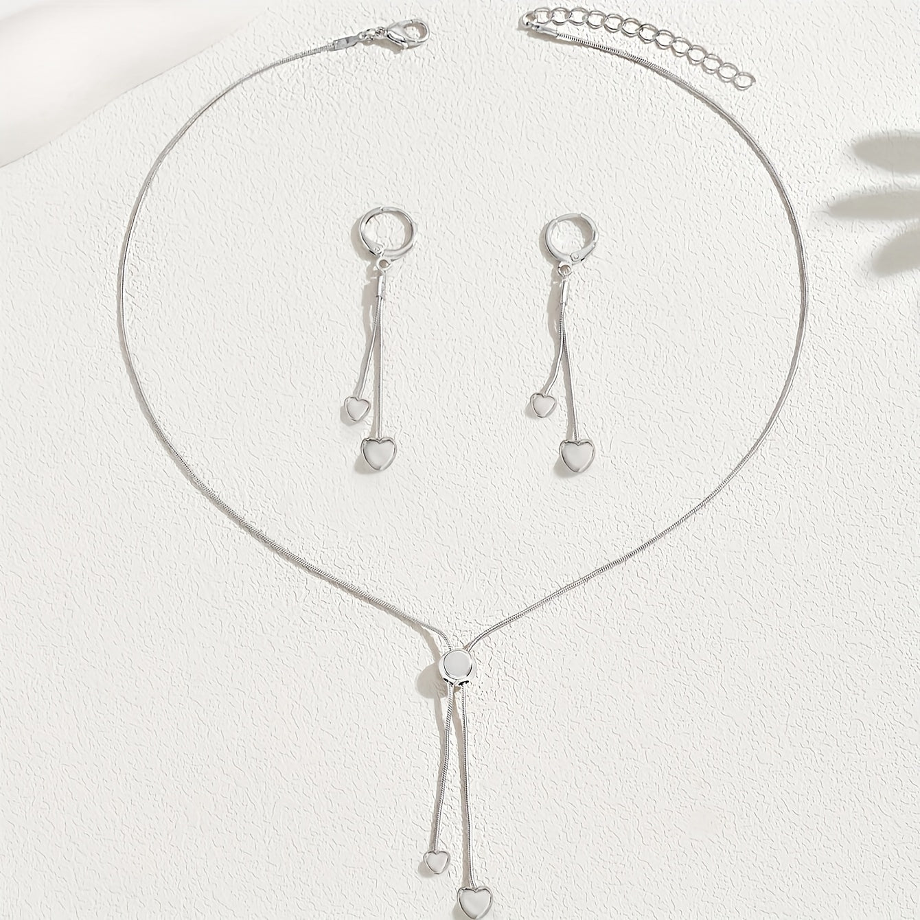 Heart Pendant | Necklace & Earrings Set