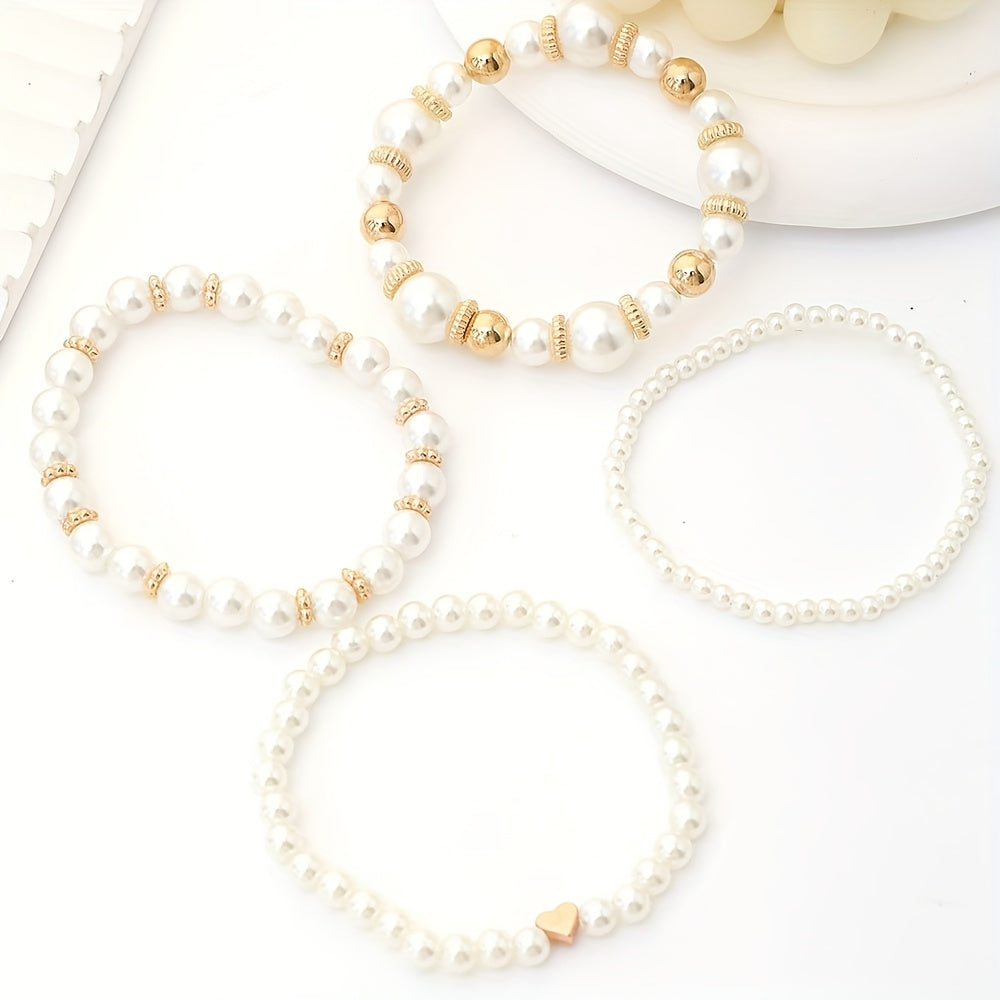 Pearl Heart | Bracelet Set