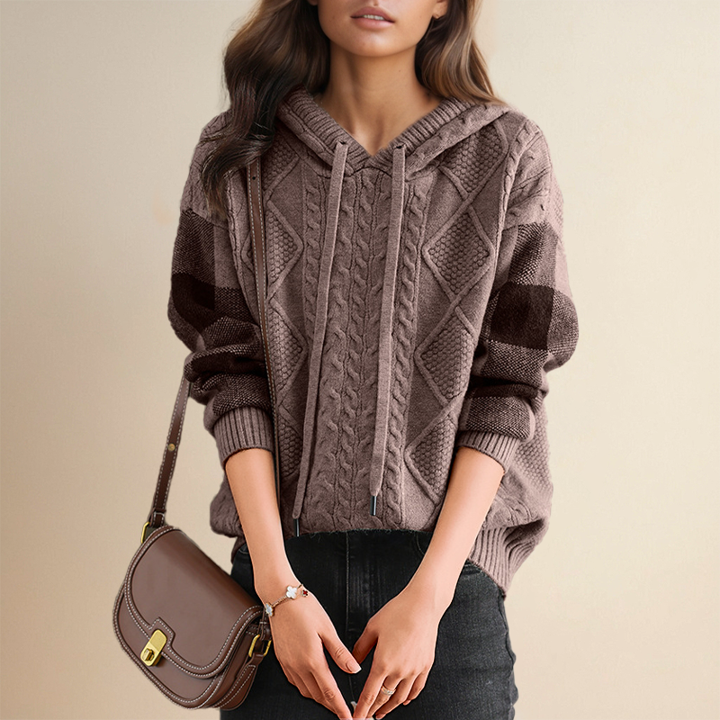 Warrina | Jacquard Hooded Jumper