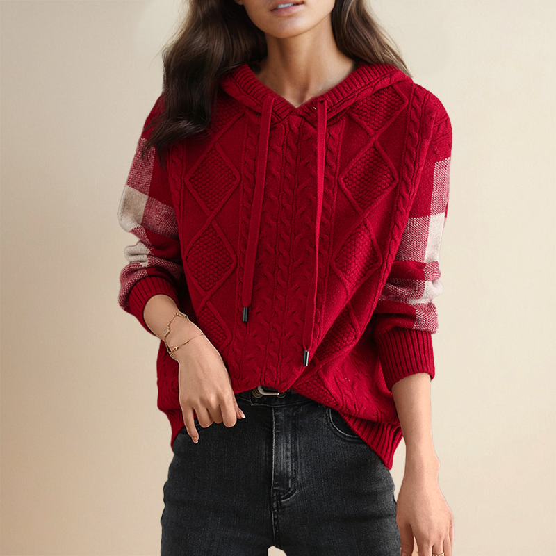 Warrina | Jacquard Hooded Jumper