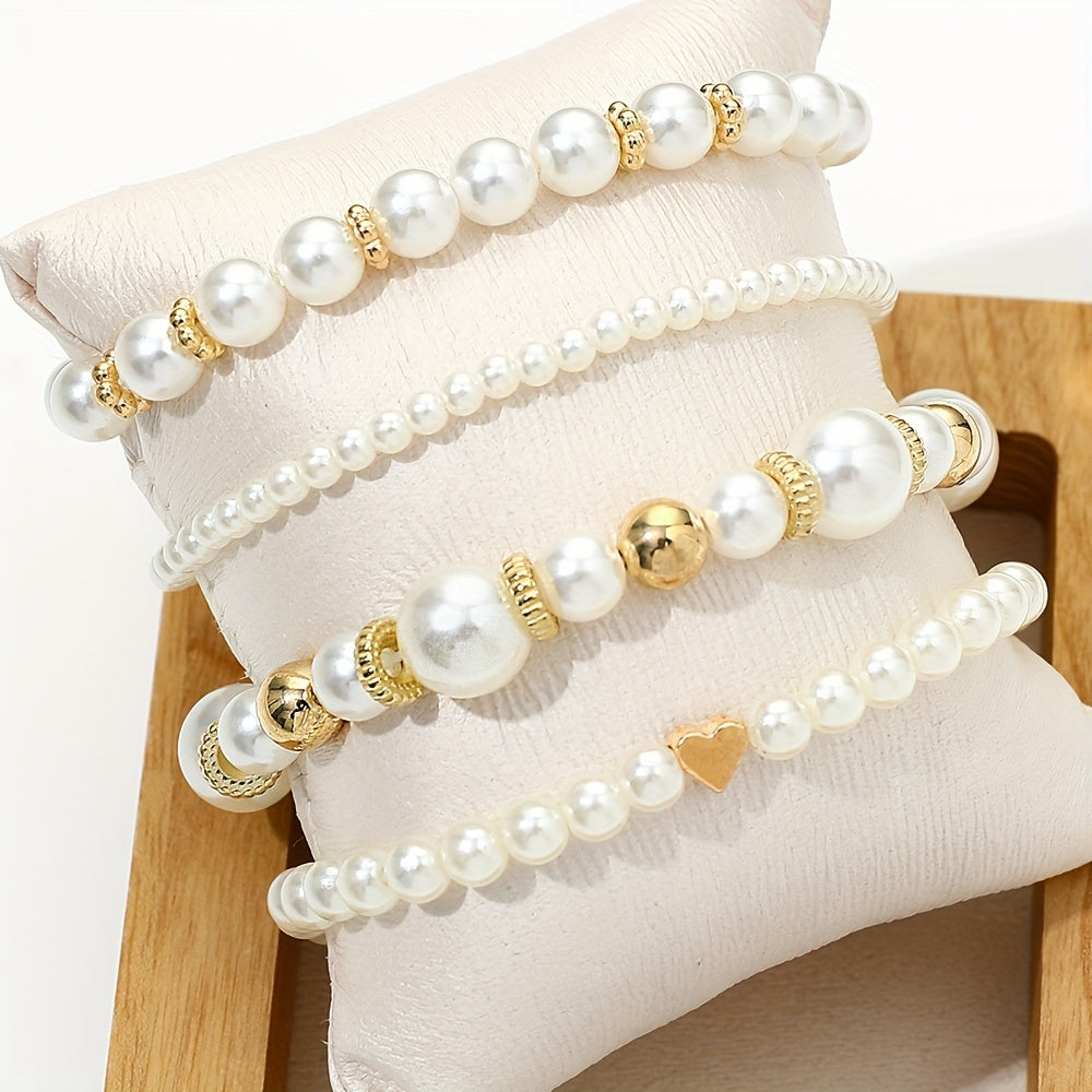 Pearl Heart | Bracelet Set