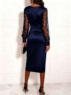 Avanna | Pearl-Designed Mesh Dress