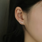 Floral Rhinestone Gold | Earrings