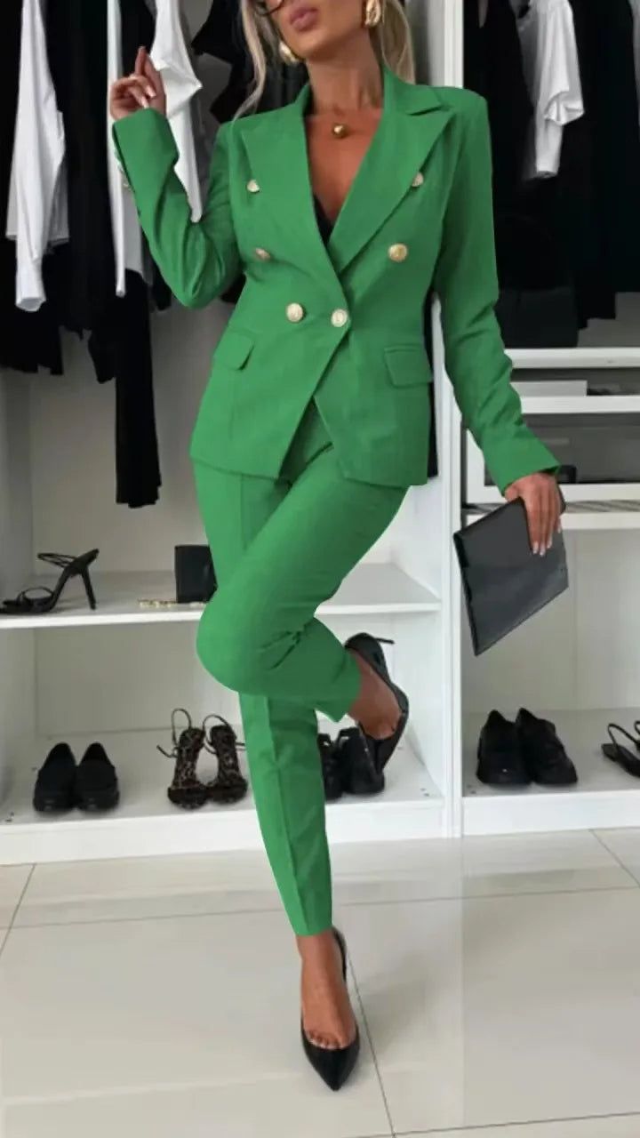 Elenore | Double-Breasted Blazer Suit