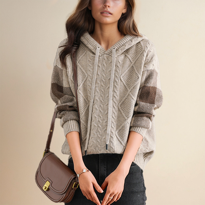 Warrina | Jacquard Hooded Jumper