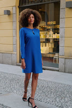 Maris | Cobalt Keyhole Shift Dress - product image 2