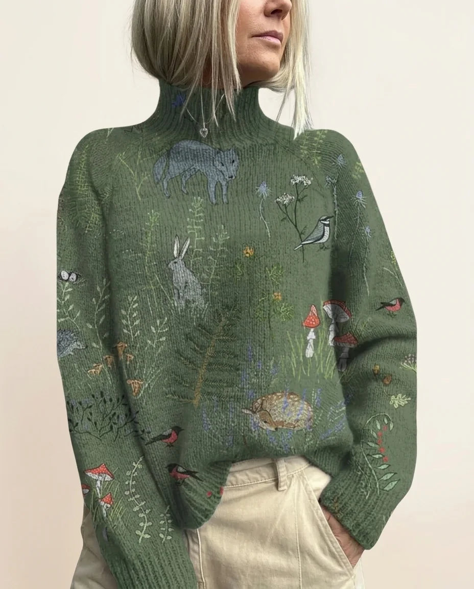 Eris | Warm & Elegant Turtleneck Sweater in KIM London product styling