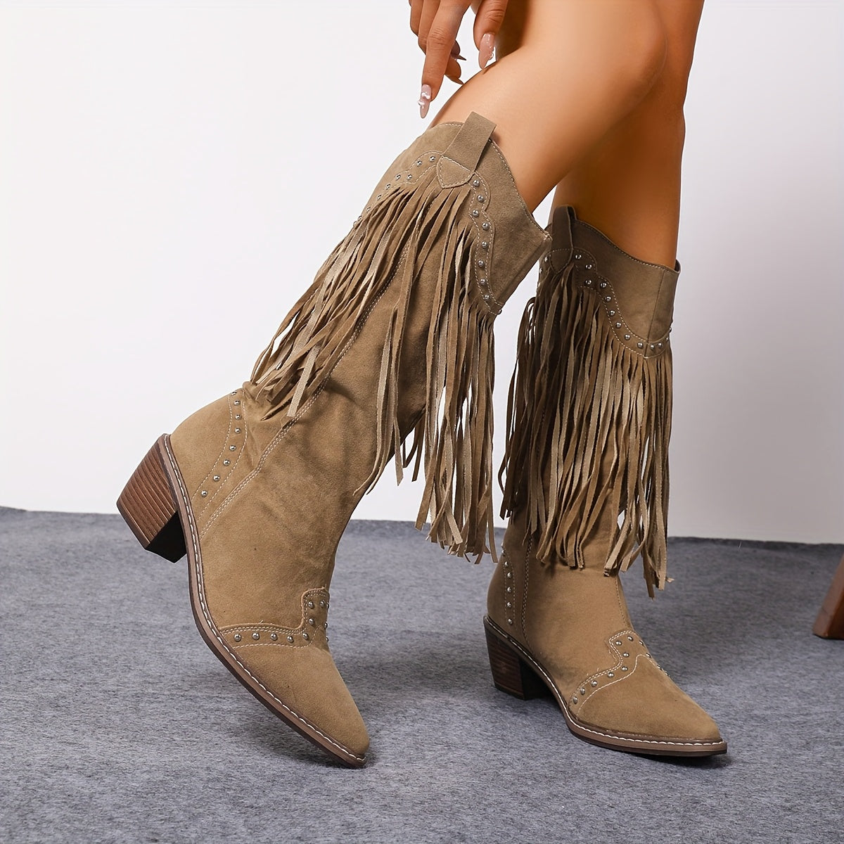 Marigold | Tassel-Studded Boots for Spring and Autumn