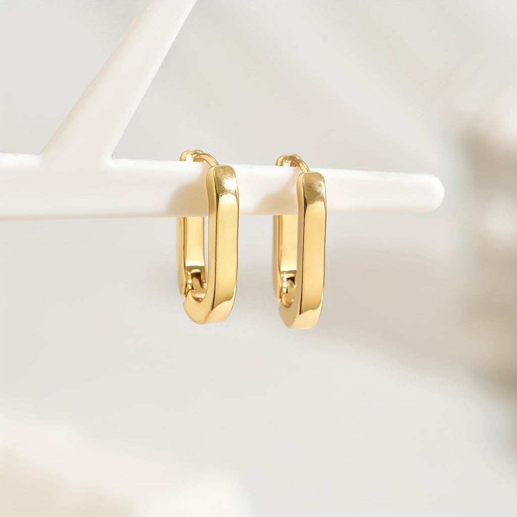 Geometric Gold | Hoop Earrings