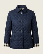 Hailey | Casual Quilted Jacket with Turned-Down Collar in KIM London product styling
