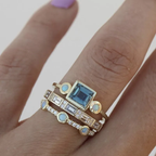 Blue Crystal | Ring Set