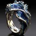 Gold Ocean Wave | Ring