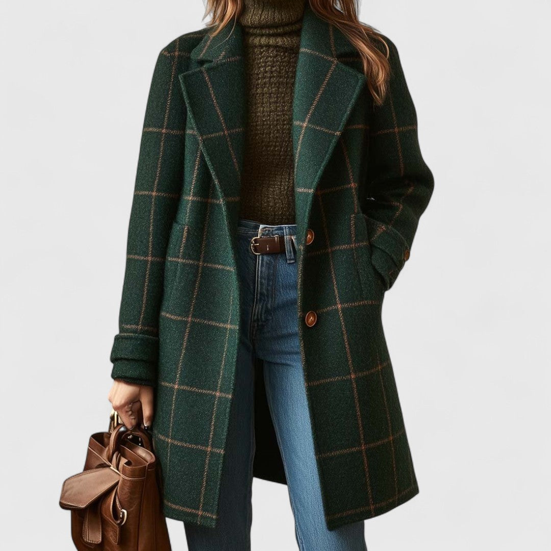 Izabela | Checked Coat from KIM London