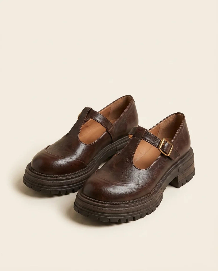 Luna | T-Bar Shoes in KIM London product styling