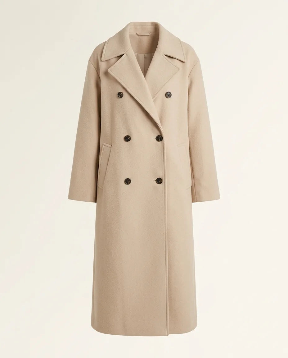 Lyna - Warm Winter Coat with Elegant Design in KIM London product styling