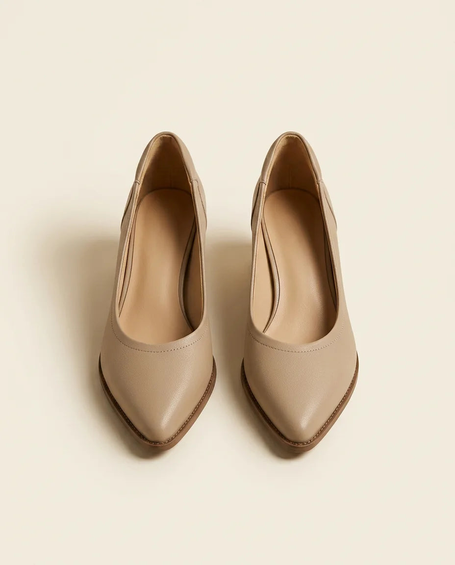 Michela | Graceful Mid-Heeled Shoes in KIM London product styling