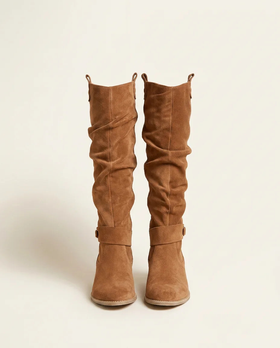 Noriel | Elegant Knee-High Leather Boots in KIM London product styling