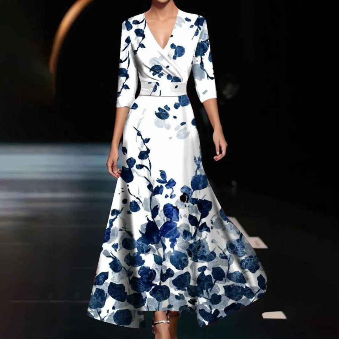 Vivian | Elegant Print Dress
