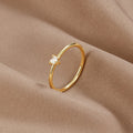 Leonie - Simple Gold Ring with Smooth Surface