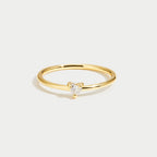 Leonie - Simple Gold Ring with Smooth Surface