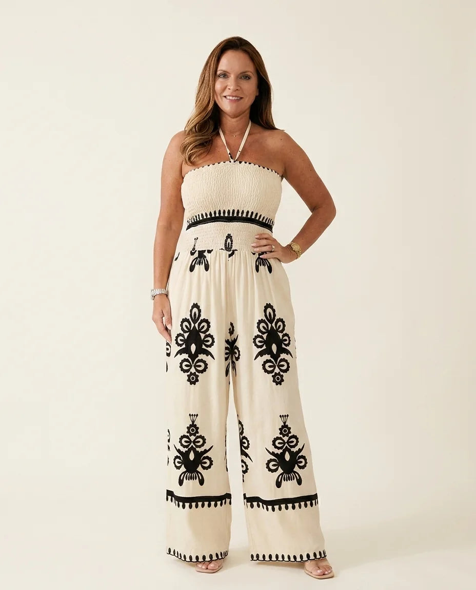 Nova | Tube-Top Suspender Jumpsuit in KIM London product styling
