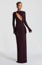 Tahnee | Plum Maxi Dress